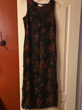 Petite Sophisticate Floral Print Maxi Dress